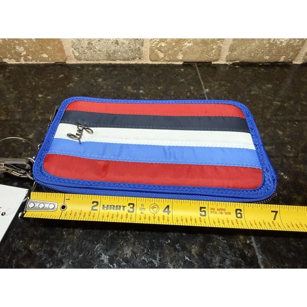 Lug Pike‎ Cellphone Mini Bag RFID Crossbody NWT LE Wristlet Red White Blue
